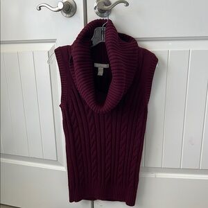 Banana Republic Red Cowl Neck Sweater